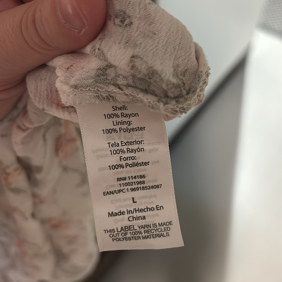 Frye Button Down Floral Tank Folk Garden Fairy Midi Dress Size Large Pockets - Picture 8 of 9